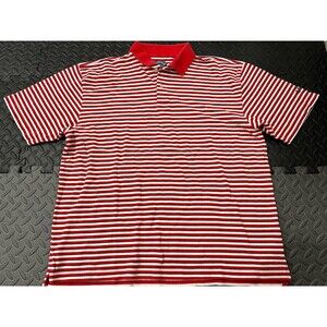 90’s Vintage Callaway Sport Golf Mens Polo Shirt Red White Striped Sz L Gfore